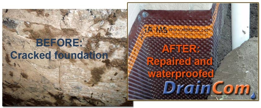 DrainCom Foundation Repair Toronto Before After Foundation Repair Toronto Before After