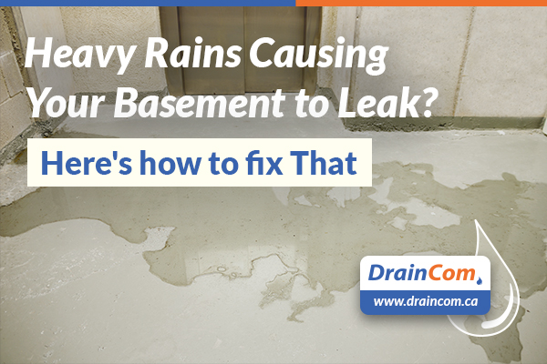 Basement flooding after a heavy rain solution